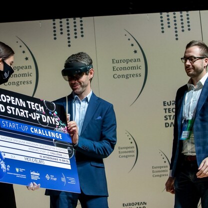 Gala wręczenia nagród dla najlepszych start-upów konkursu Start-up Challenge 2020. fot. Tomasz Żak / UMWS