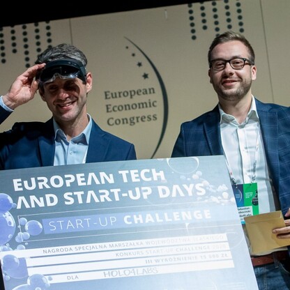 Gala wręczenia nagród dla najlepszych start-upów konkursu Start-up Challenge 2020. fot. Tomasz Żak / UMWS