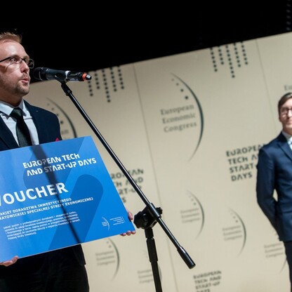 Gala wręczenia nagród dla najlepszych start-upów konkursu Start-up Challenge 2020. fot. Tomasz Żak / UMWS