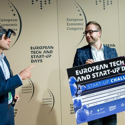 Gala wręczenia nagród dla najlepszych start-upów konkursu Start-up Challenge 2020. fot. Tomasz Żak / UMWS