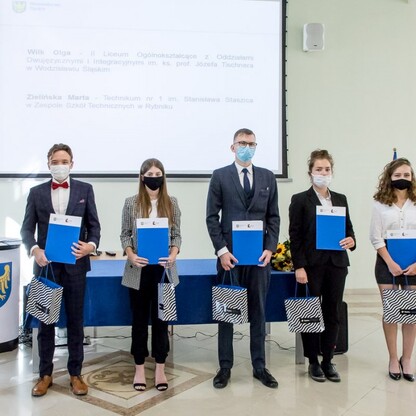 Wręczenie  stypendiów Województwa Śląskiego. fot. Tomasz Żak / UMWS