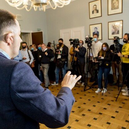Konferencja prasowa dot. ewaluacji wdrażania tzw. uchwały antysmogowej. fot. Tomasz Żak / UMWS