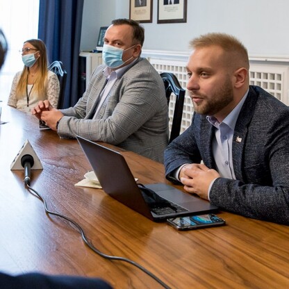 Spotkanie w sprawie Drogi Wojewódzkiej 921. fot. Tomasz Żak / UMWS
