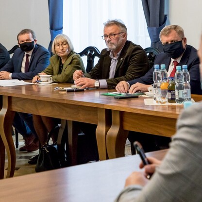 Spotkanie w sprawie Drogi Wojewódzkiej 921. fot. Tomasz Żak / UMWS