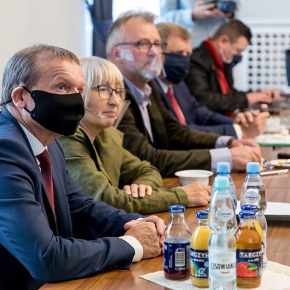 Spotkanie w sprawie Drogi Wojewódzkiej 921. fot. Tomasz Żak / UMWS