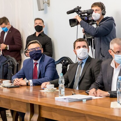 Spotkanie w sprawie Drogi Wojewódzkiej 921. fot. Tomasz Żak / UMWS