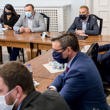 Spotkanie w sprawie Drogi Wojewódzkiej 921. fot. Tomasz Żak / UMWS