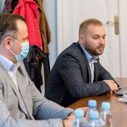 Spotkanie w sprawie Drogi Wojewódzkiej 921. fot. Tomasz Żak / UMWS
