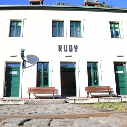 Zabytkowa Stacja Kolei Wąskotorowej w Rudach. fot. Patryk Pyrlik / UMWS