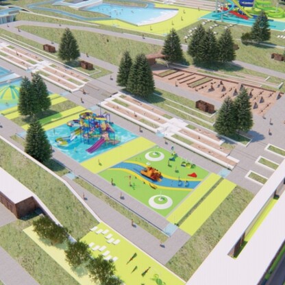 Wizualizacja „Fali” w Parku Śląskim. graf. mat. Park Śląski