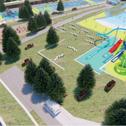 Wizualizacja „Fali” w Parku Śląskim. graf. mat. Park Śląski