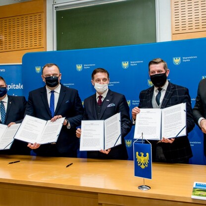 Podpisanie listu intencyjnego w sprawie utworzenia WYŻSZEJ SZKOŁY MEDYCZNEJ W RYBNIKU.
