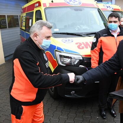 Cztery kolejne ambulanse trafiły do Wojewódzkiego Pogotowia Ratunkowego w Katowicach