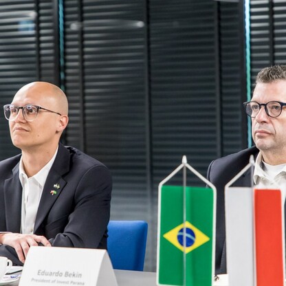 Delegacja z brazylijskiego regionu Parana w Województwie Śląskim. fot. Tomasz Żak / UMWS