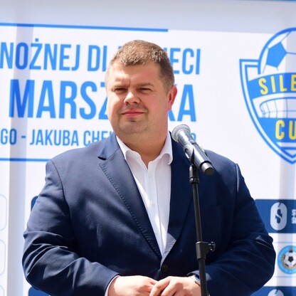 Losowanie drużyn Turnieju Silesia Cup o Puchar Marszałka Województwa Śląskiego. fot. Patryk Pyrlik / UMWS