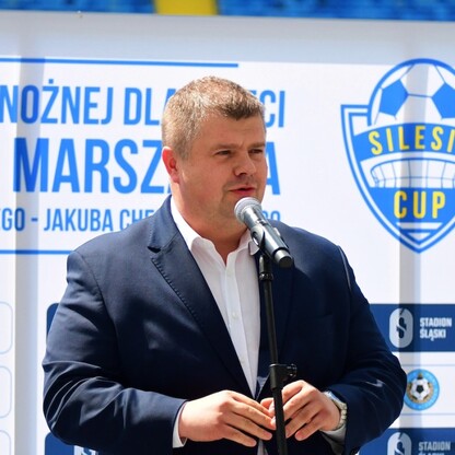 Losowanie drużyn Turnieju Silesia Cup o Puchar Marszałka Województwa Śląskiego. fot. Patryk Pyrlik / UMWS