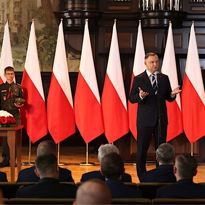 Prezydent RP Andrzej Duda podpisał ustawę dotyczącą ustanowienia Narodowego Dnia Powstań Śląskich. fot. Andrzej Grygiel / UMWS