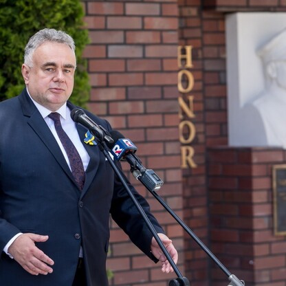 Odsłonięcie popiersia gen. Tadeusza Rozwadowskiego. fot. Tomasz Zak / UMWS