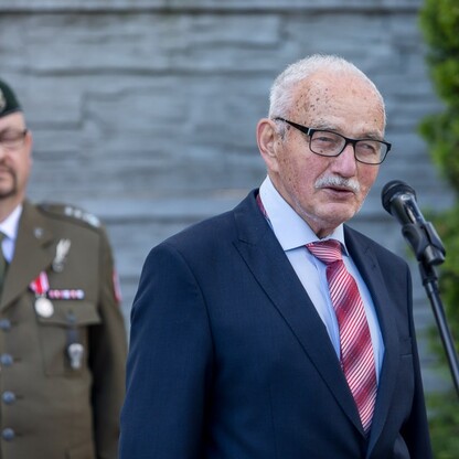 Odsłonięcie popiersia gen. Tadeusza Rozwadowskiego. fot. Tomasz Zak / UMWS