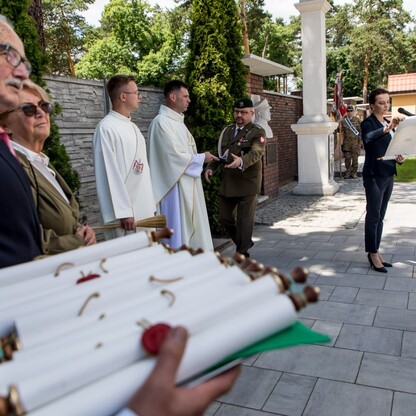 Odsłonięcie popiersia gen. Tadeusza Rozwadowskiego. fot. Tomasz Zak / UMWS