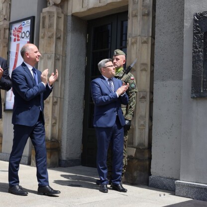 Inscenizacja wkroczenia Wojska Polskiego do Katowic. fot. Andrzej Grygiel / UMWS