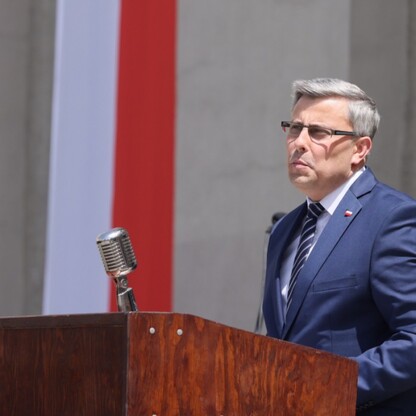 Inscenizacja wkroczenia Wojska Polskiego do Katowic. fot. Andrzej Grygiel / UMWS