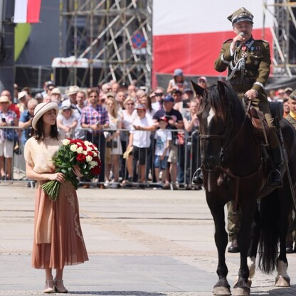 Inscenizacja wkroczenia Wojska Polskiego do Katowic. fot. Andrzej Grygiel / UMWS
