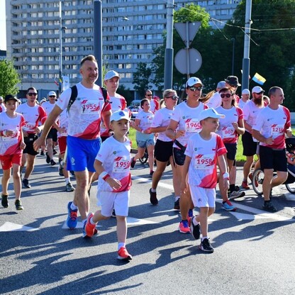 Start Biegu Bohaterów. fot. Patryk Pyrlik / UMWS