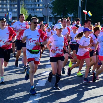 Start Biegu Bohaterów. fot. Patryk Pyrlik / UMWS