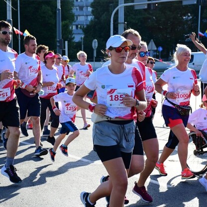 Start Biegu Bohaterów. fot. Patryk Pyrlik / UMWS