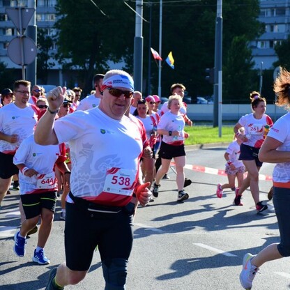 Start Biegu Bohaterów. fot. Patryk Pyrlik / UMWS