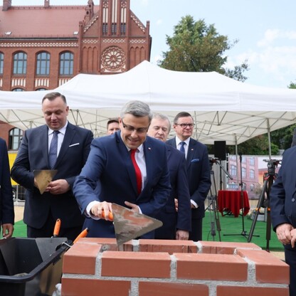 Podpisanie aktu erekcyjnego budowy Akademickiej Strefy Sztuki Scenicznej. fot. Andrzej Grygiel / UMWS