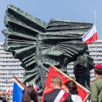 Uroczystośc pod Pomnikiem Powstanców Śląskich. fot. Tomasz Żak / UMWS