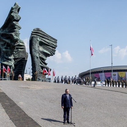 Uroczystośc pod Pomnikiem Powstanców Śląskich. fot. Tomasz Żak / UMWS