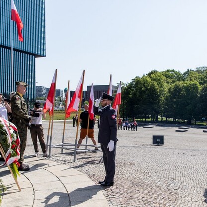 Uroczystośc pod Pomnikiem Powstanców Śląskich. fot. Tomasz Żak / UMWS