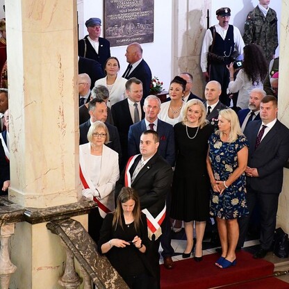 Tablica pamięci powstańców i powrotu Śląska do Polski. fot. Patryk Pyrlik / UMWS