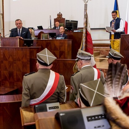 Uroczysta sesja Sejmiku Województwa Śląskiego. fot. Tomasz Żak / UMWS