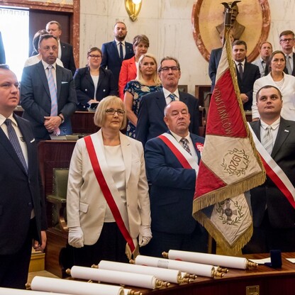 Uroczysta sesja Sejmiku Województwa Śląskiego. fot. Tomasz Żak / UMWS