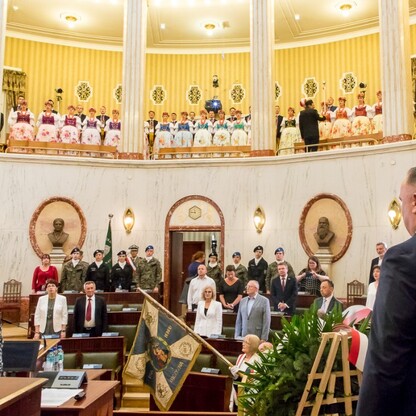 Uroczysta sesja Sejmiku Województwa Śląskiego. fot. Tomasz Żak / UMWS