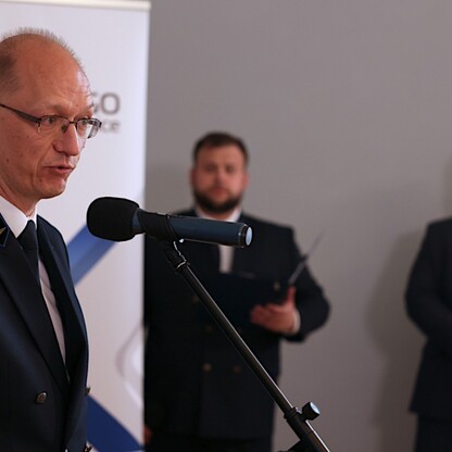 Odznaczenia i medale dla pracowników PKP CARGO SERVICE. fot. Andrzej Grygiel / UMWS