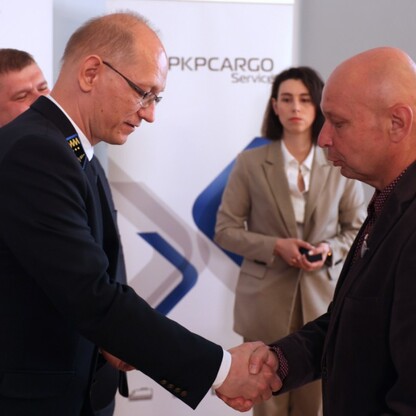 Odznaczenia i medale dla pracowników PKP CARGO SERVICE. fot. Andrzej Grygiel / UMWS
