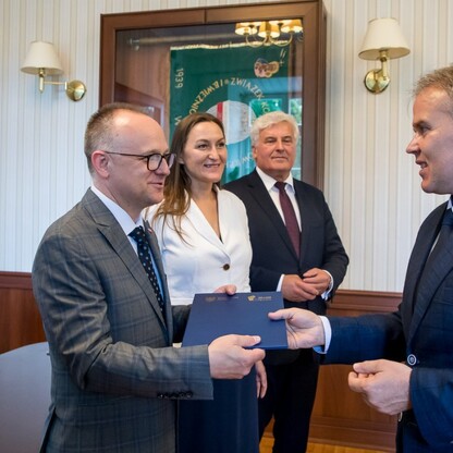 Wręczenie  umów w ramach Marszałkowskiego Konkursu „Inicjatywa Sołecka” w Olsztynie. fot. Tomasz Żak / UMWS