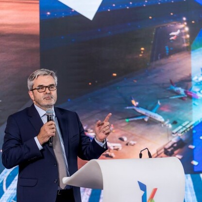 Uroczystość oddania do użytku nowego hangaru do obsługi technicznej samolotów. fot. Tomasz Żak / UMWS