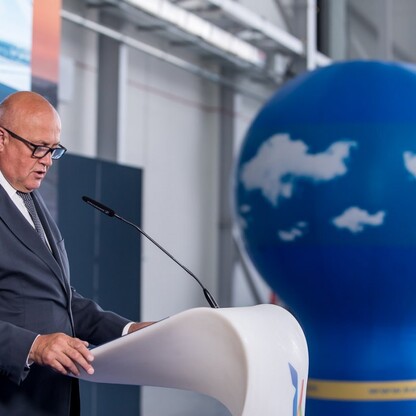 Uroczystość oddania do użytku nowego hangaru do obsługi technicznej samolotów. fot. Tomasz Żak / UMWS