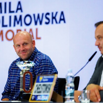 Konferencja prasowa podsumowująca Silesia Memoriał Kamili Skolimowskiej. fot. Andrzej Grygiel / UMWS