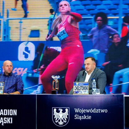 Konferencja prasowa podsumowująca Silesia Memoriał Kamili Skolimowskiej. fot. Andrzej Grygiel / UMWS