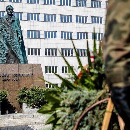 W Katowicach uczczono pamięć Wojciecha Korfantego. fot. Tomasz Żak / UMWS