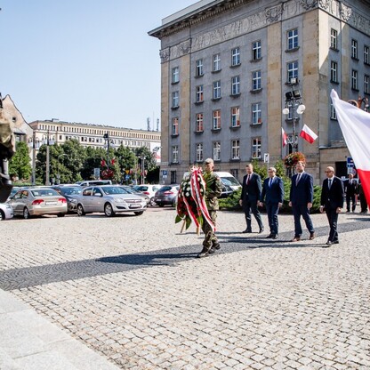 W Katowicach uczczono pamięć Wojciecha Korfantego. fot. Tomasz Żak / UMWS