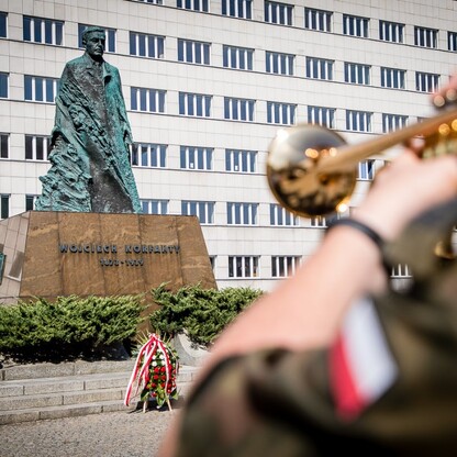 W Katowicach uczczono pamięć Wojciecha Korfantego. fot. Tomasz Żak / UMWS