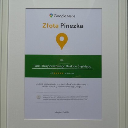 Park Krajobrazowy Beskidu Śląskiego. graf. GOOGLE